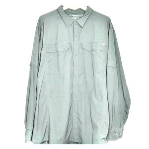 Columbia omni shade sun protection Gray Vented XXL